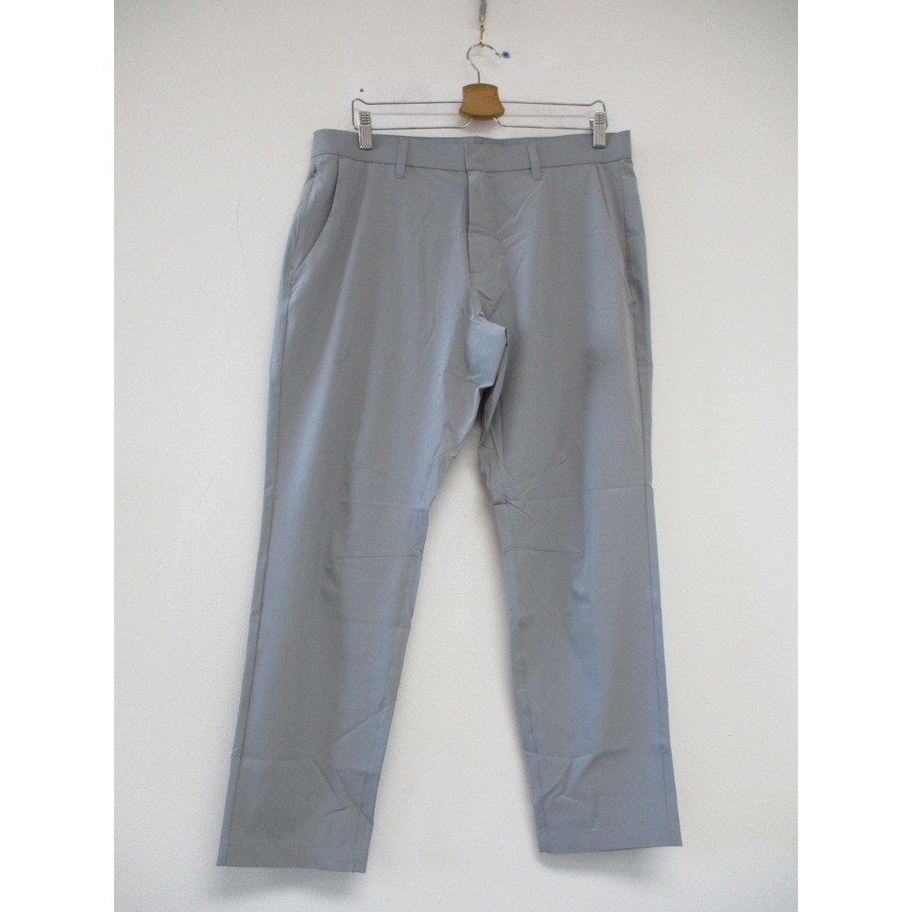 Fabletics Pants Mens 36 Gray Performance Golf Chino Utility Stretch Straight Leg